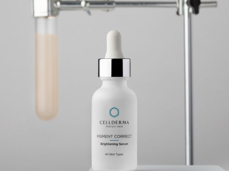 CellDerma Pigment Correct Product Test Tube Lab Setting Content Image