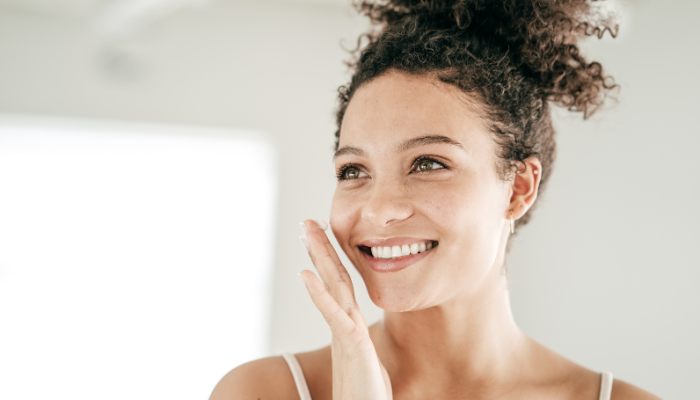 CellDerma Woman Model Skincare Content Image