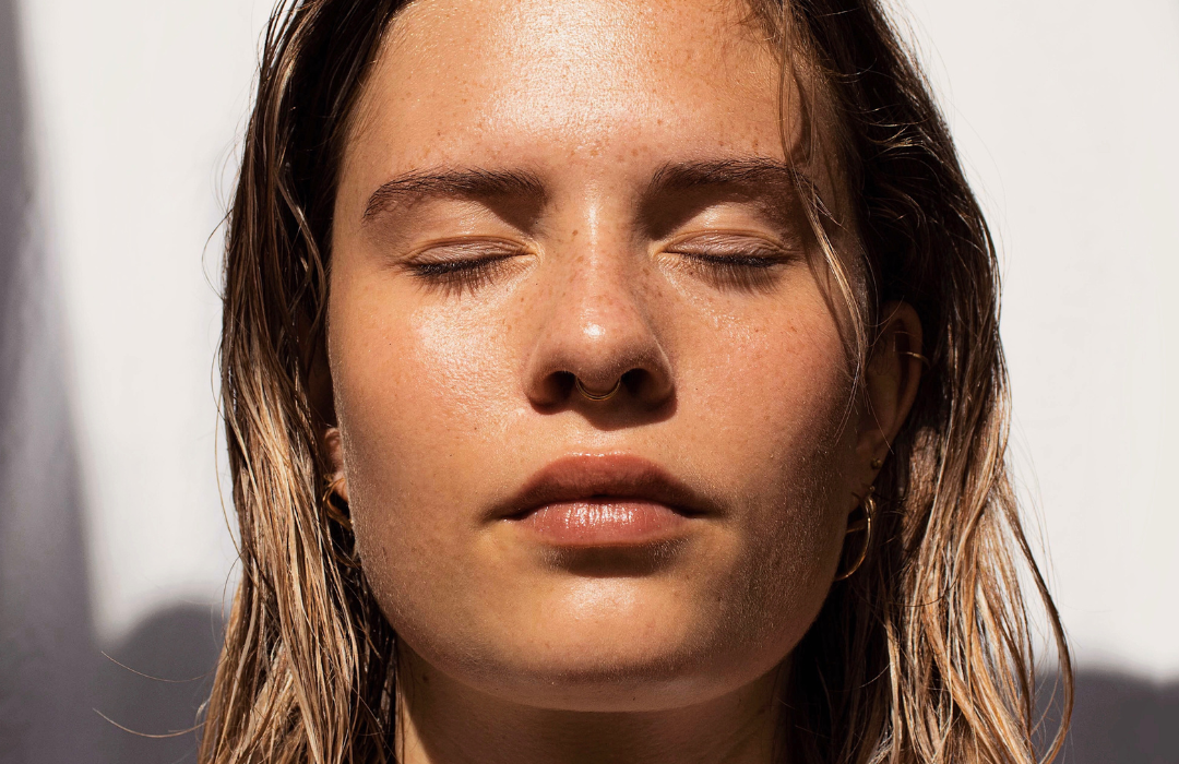 CellDerma Sun on Face Female Model Content Image