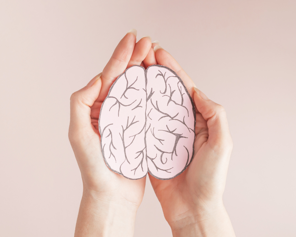 CellDerma Mental Health Brain in Hands Content Image