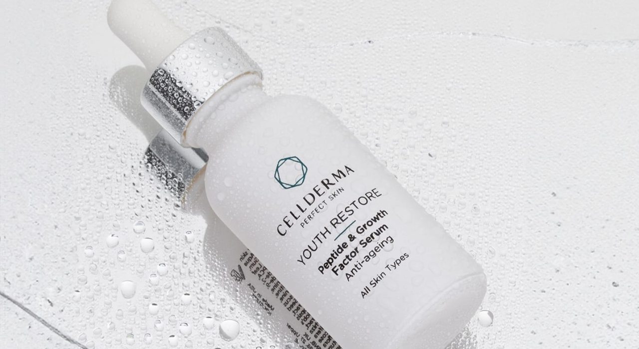 youth restore on mirror water background