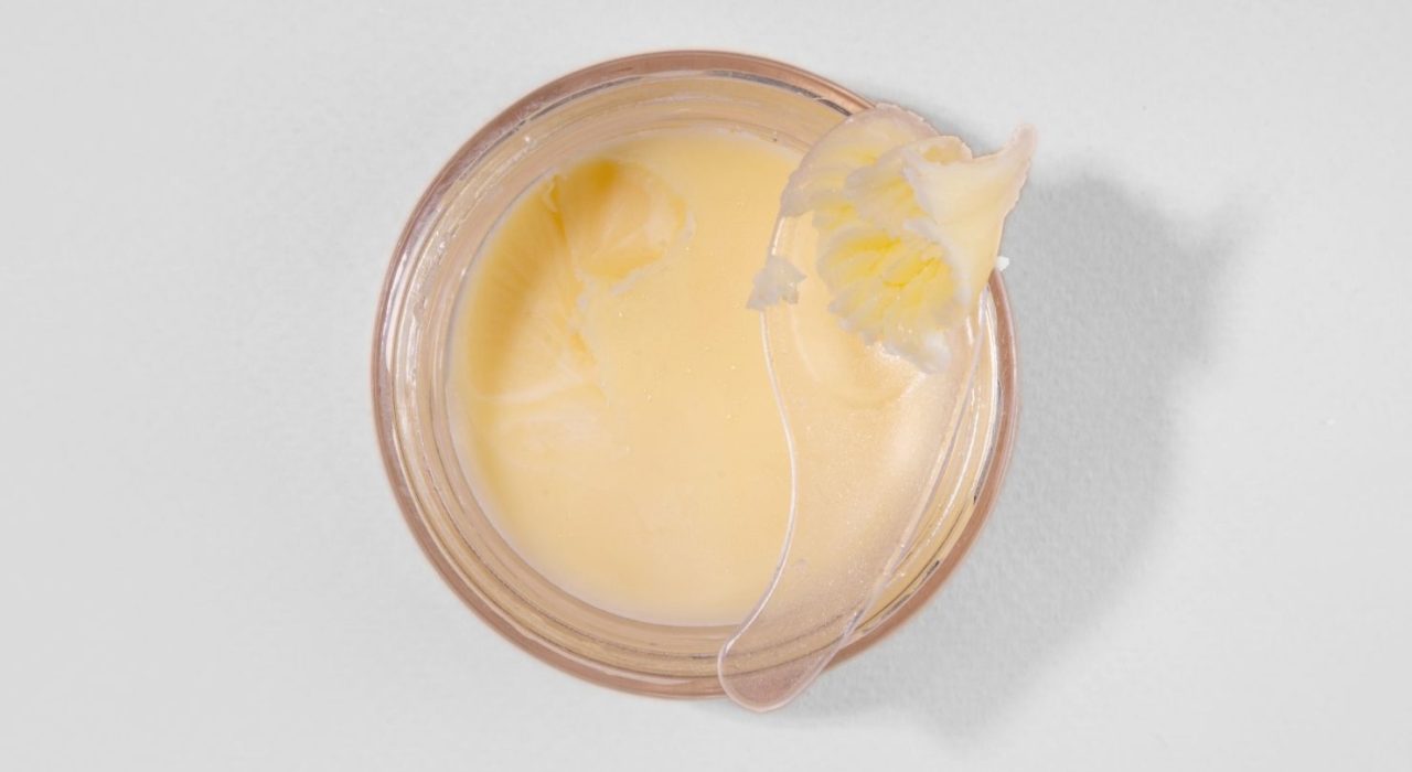 Beef tallow in a jar